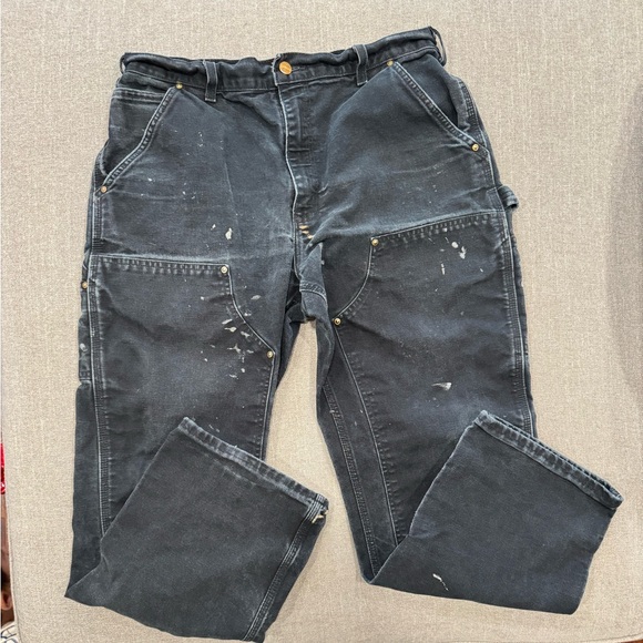 Carhartt Other - Vintage Carhartt double knee carpenter/work pants in black (size 34x30)